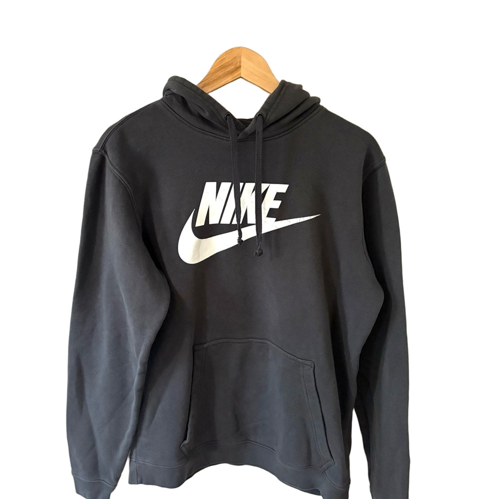 Nike Men's Charcoal Gray Hoodie